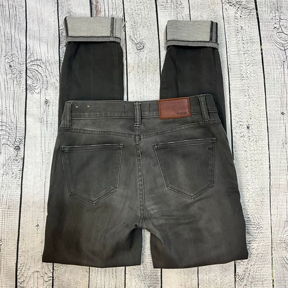 MADEWELL Skinny Jeans Charcoal Gray 26 - Picture 2 of 6